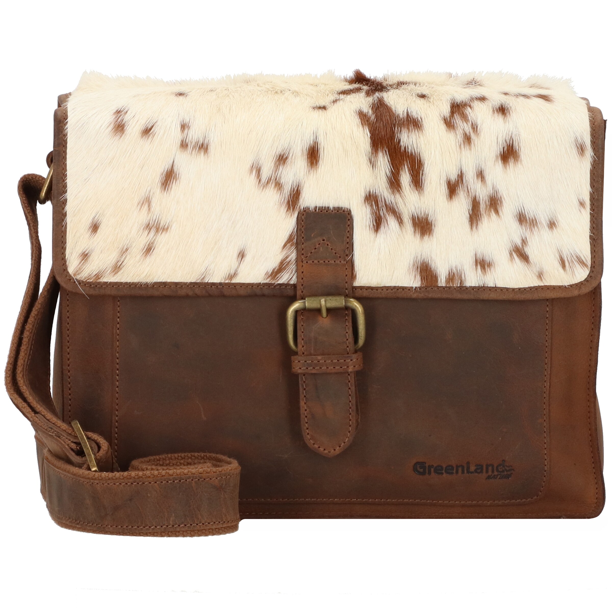 Greenland Nature Crossbody bag in Brown: front