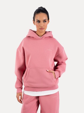 Veste de survêtement Smilodox en rose : devant