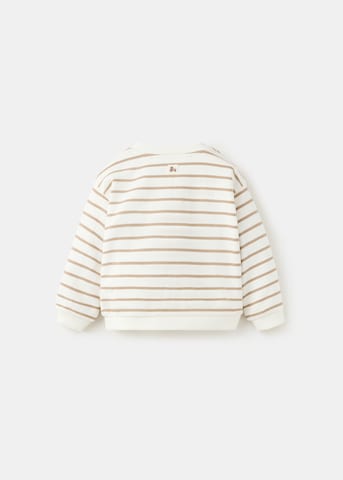 Bluză de molton 'BANDS' de la MANGO KIDS pe alb