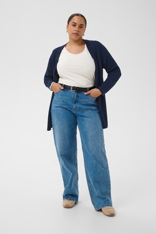 Cardigan KAFFE CURVE en bleu