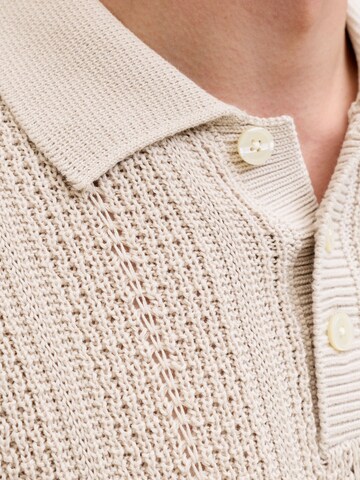 JACK & JONES Regular Fit Poloshirt in Beige