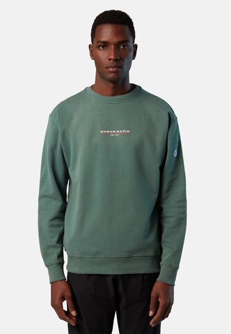 North Sails Sweatshirt in Green: front