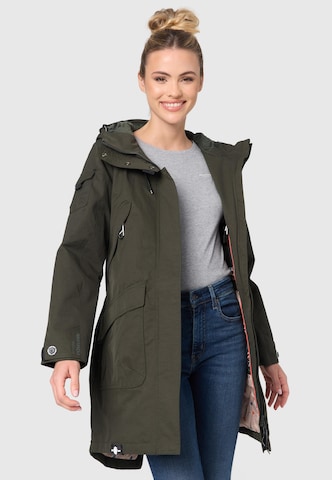 NAVAHOO Weatherproof jacket 'Pfefferschote' in Green: front