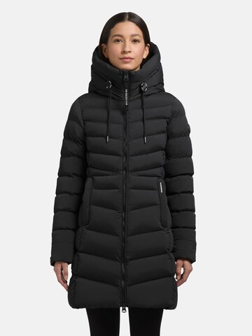 Manteau d’hiver 'Tuhani5' khujo en noir : devant