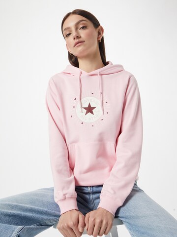 CONVERSE - Sudadera 'RADIATING LOVE' en rosa: frente