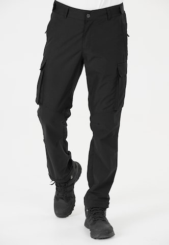 Whistler Regular Outdoor trousers in Black: front