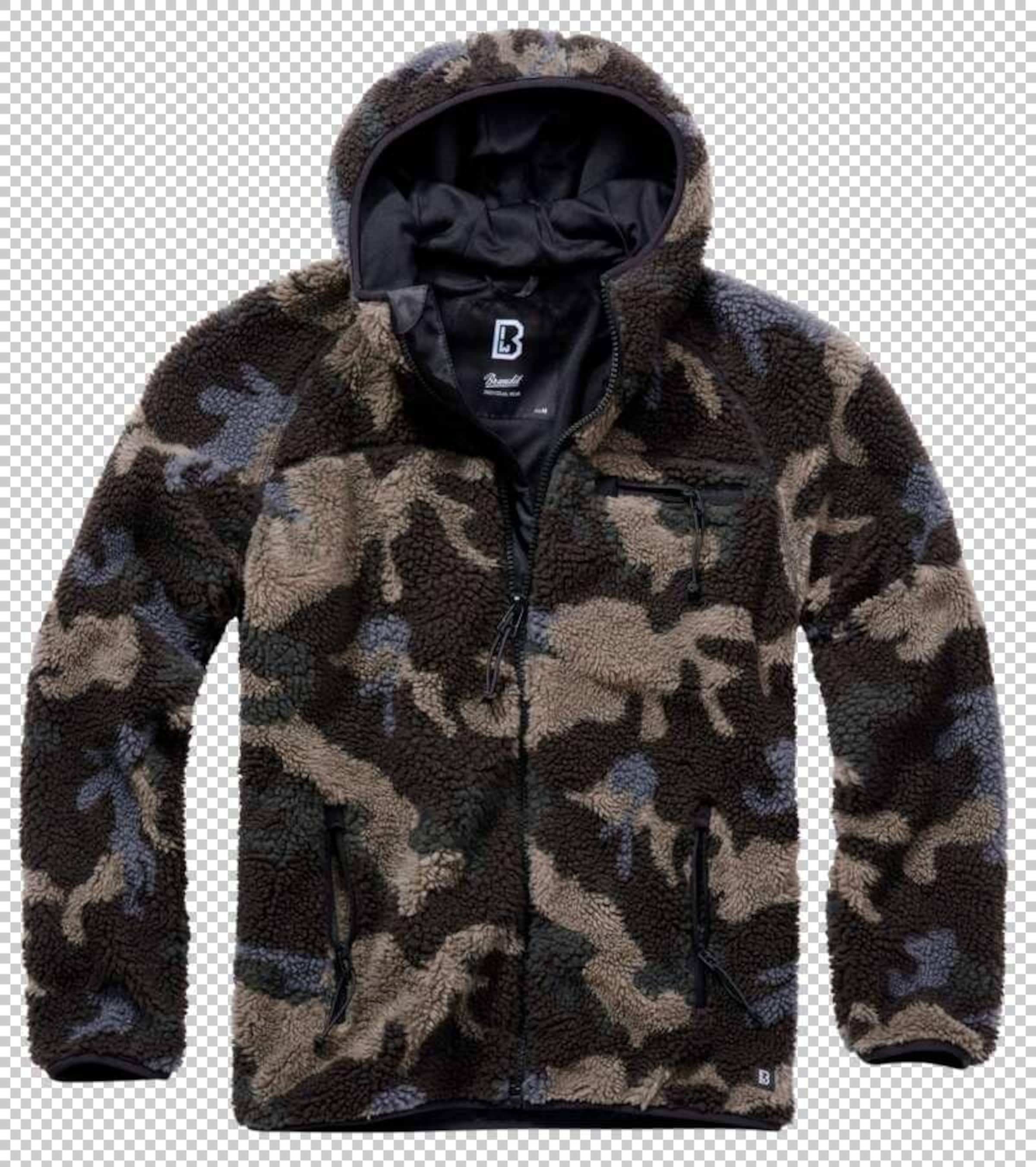 Giacca di pile di Brandit in marrone: frontale