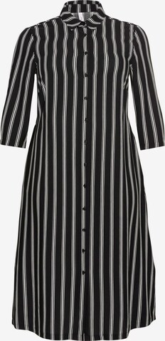 SHEEGO Shirt Dress in Black: front