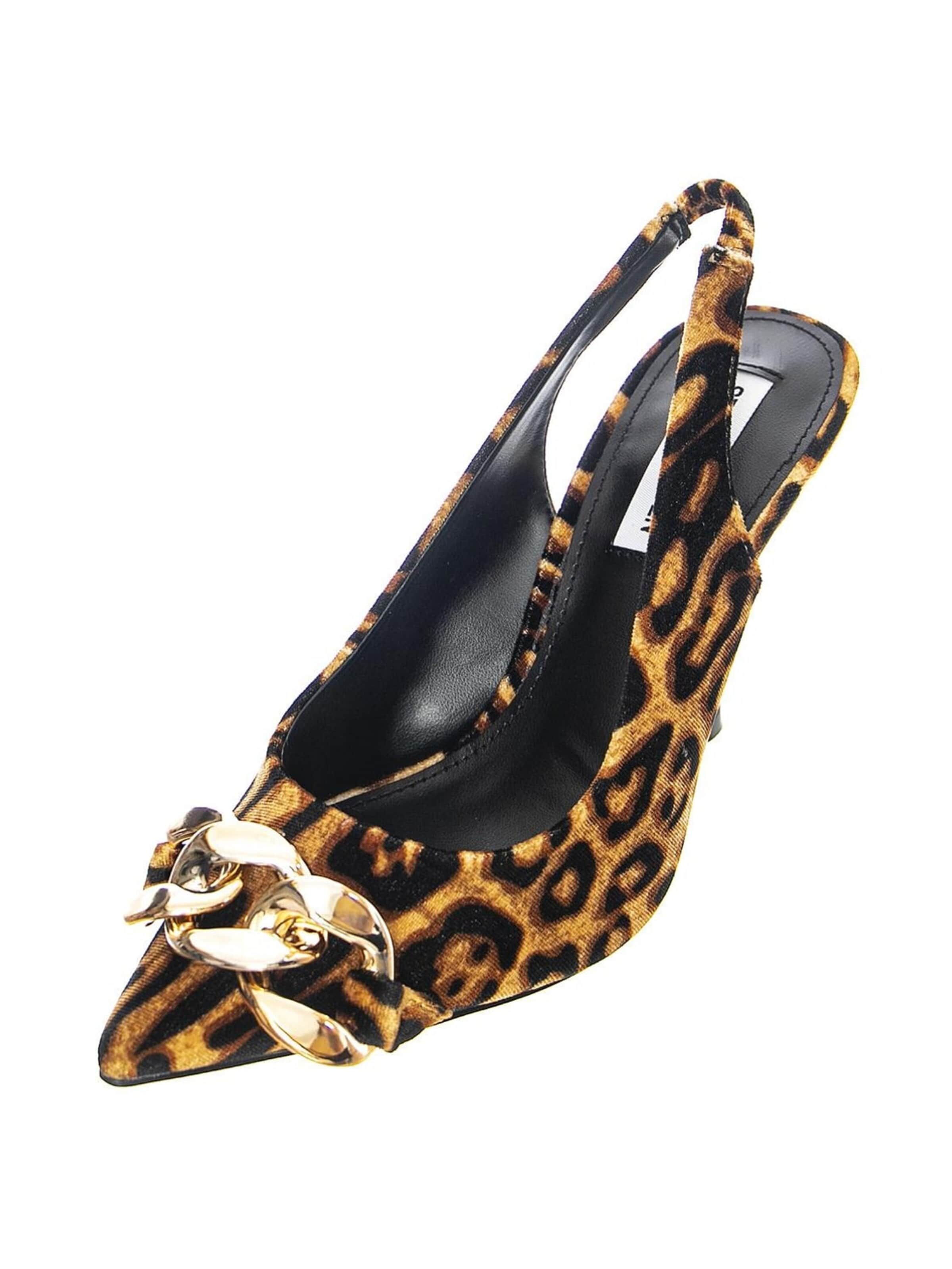STEVE MADDEN Slingpumps 'Womens Jazzily Leopard Velvet Sandals' i blandingsfarvet: forside