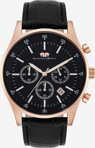 Rhodenwald & Söhne Analog Watch in Black: front