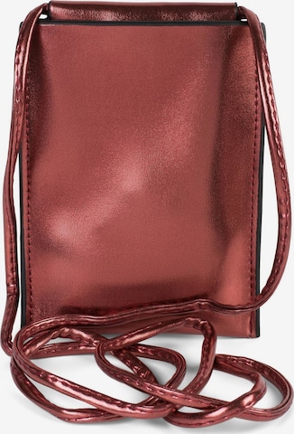 styleBREAKER Umhängetasche 'Handy Umhängetasche Metallic' in Rot: Vorderseite