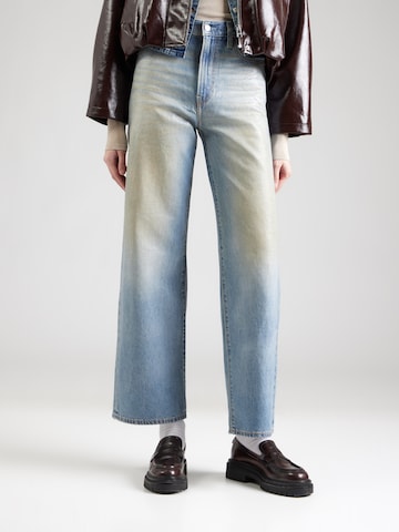 LEVI'S ® Laiad sääred Teksapüksid 'RIBCAGE WIDE LEG', värv sinine: eest vaates