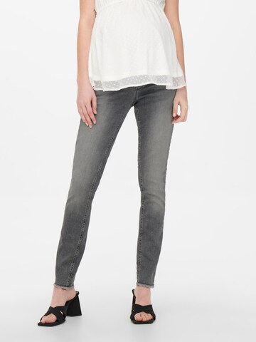 Skinny Jeans 'Blush' di Only Maternity in grigio: frontale