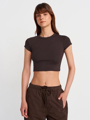 Dilvin T-Shirts in Braun: Vorderseite
