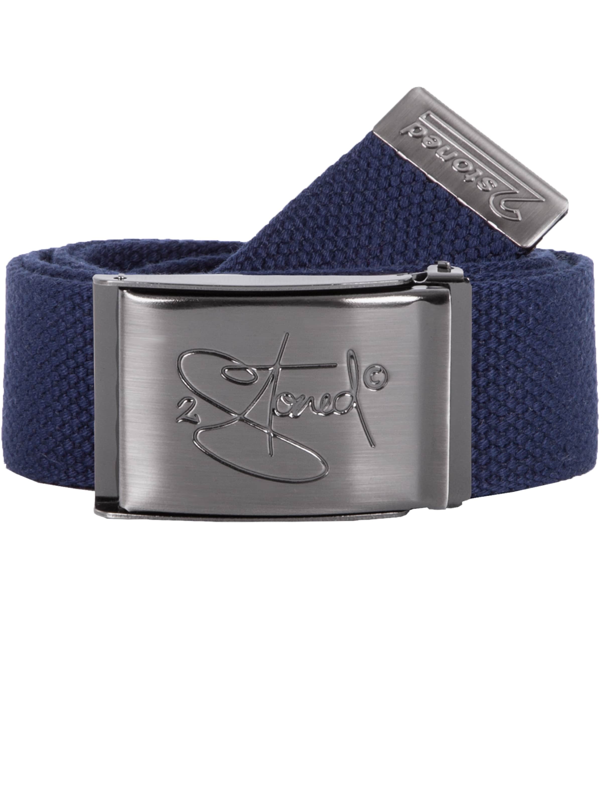 2Stoned Belt 'Classic Matt' in Blue: front