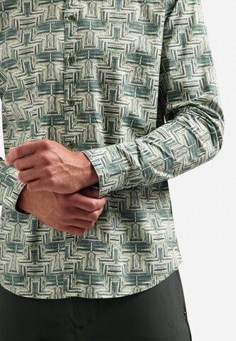 No Excess Comfort fit Overhemd in Groen