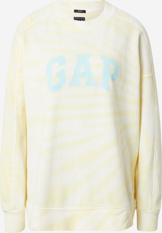 Sweat-shirt GAP en jaune : devant