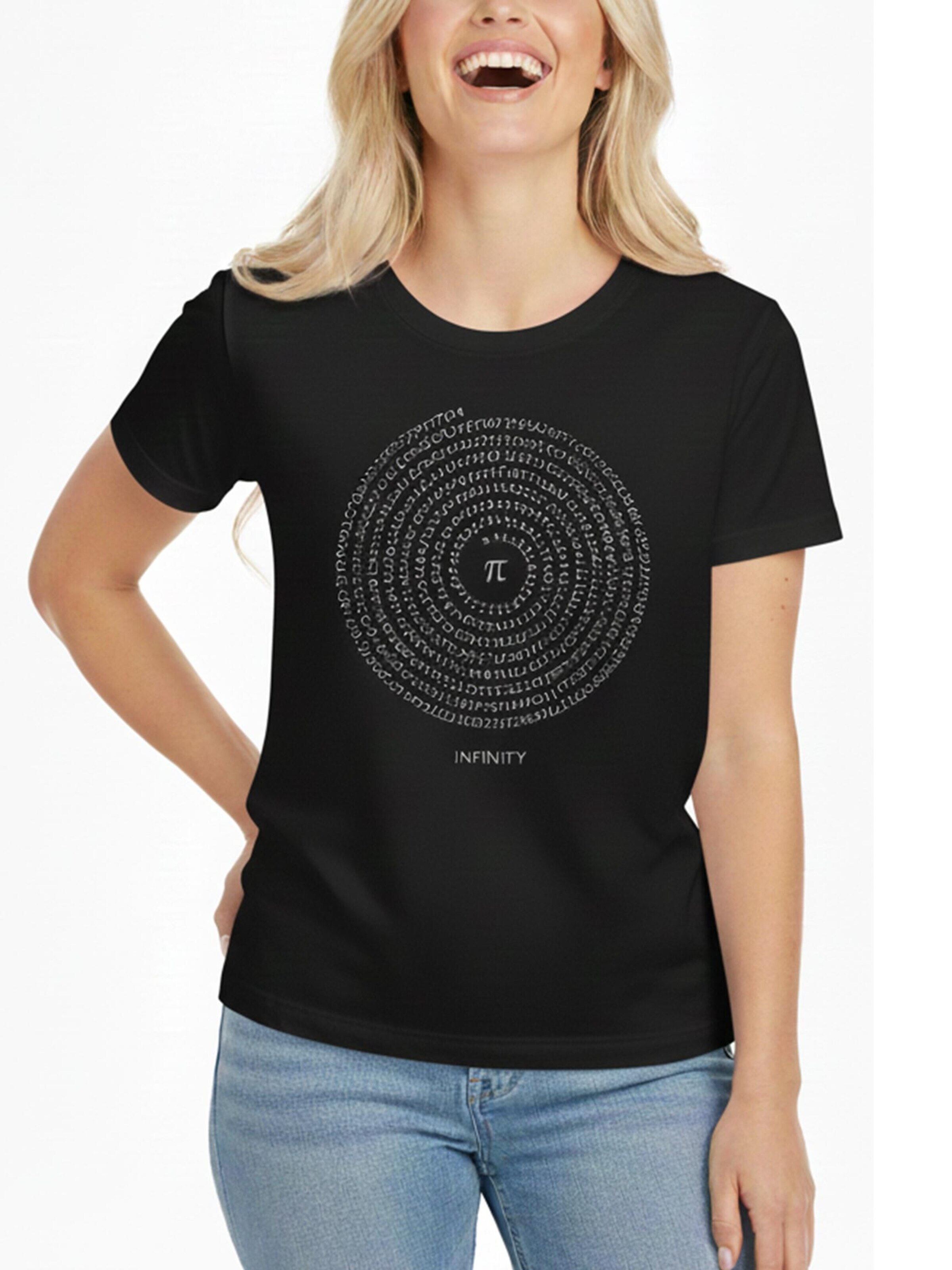MAKAYA Shirt 'Pi - Infinety' in Black