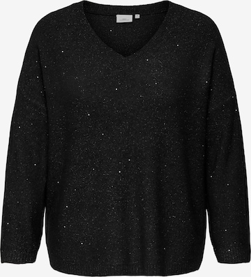 ONLY Carmakoma Sveter 'CARARIZONA' - Čierna: predná strana
