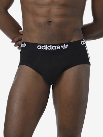 ADIDAS ORIGINALS Panty ' Comfort Flex Cotton 3 Stripes ' in Black: front