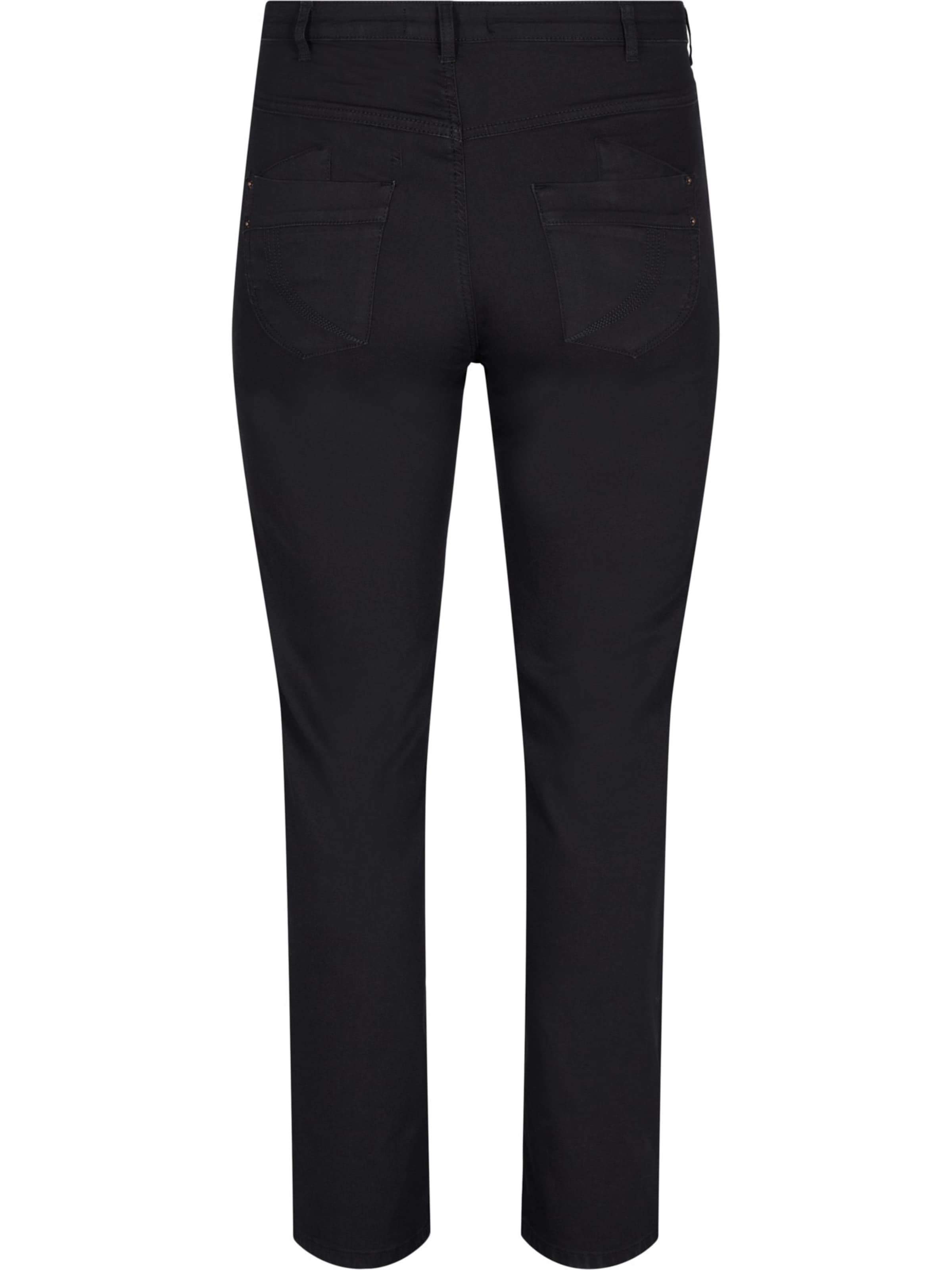 Zizzi Regularen Kavbojke 'Gemma' | črna barva