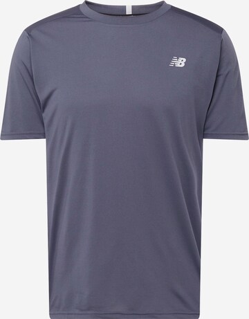 new balance - Camiseta funcional 'Core Run' en azul: frente