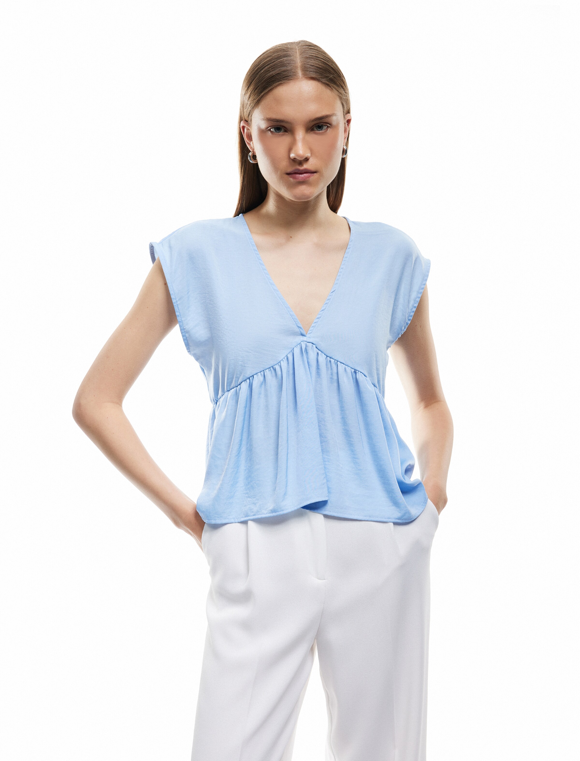 Koton Bluse in Blau: Vorderseite
