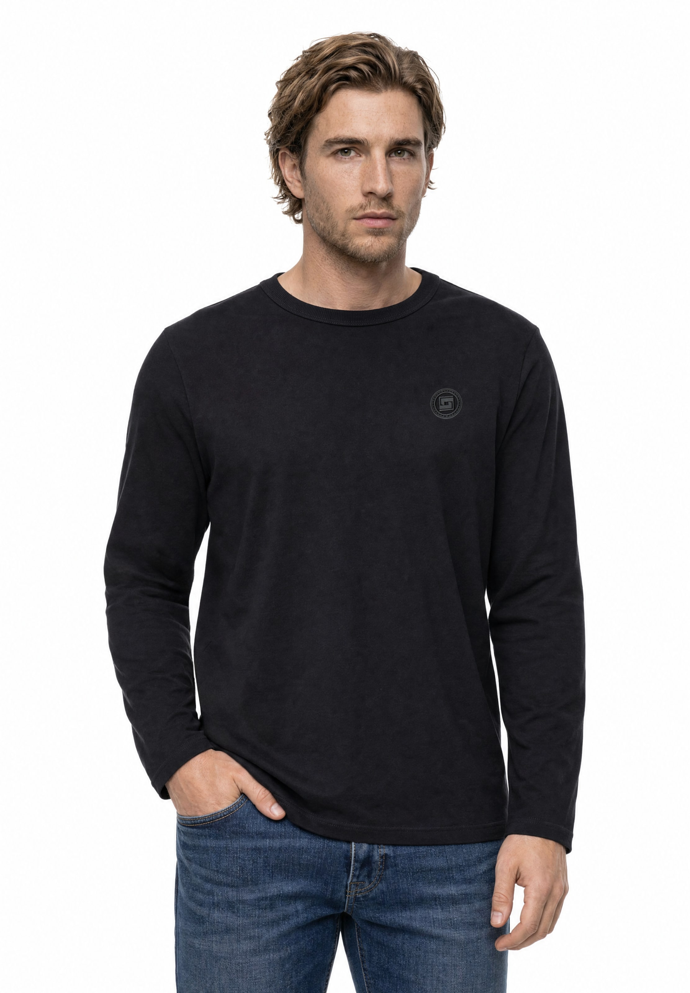 Street One MEN Shirt in Schwarz: Vorderseite