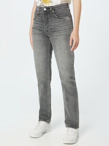 LEVI'S ® Regular Jeans '501 Crop' in Grijs: voorkant