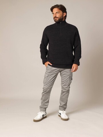 Pull-over 'HENLEY' Deeluxe en noir