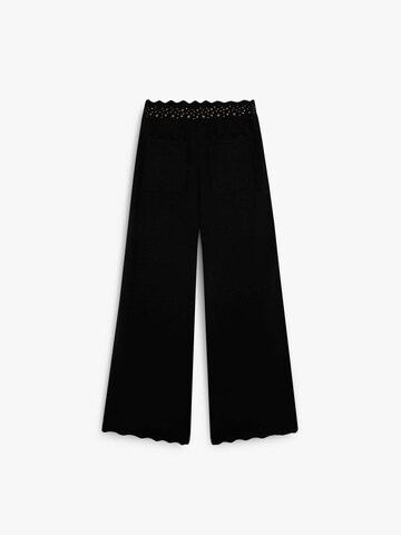 Scalpers Regular Studsstrass Knit Pant ' ' in Schwarz