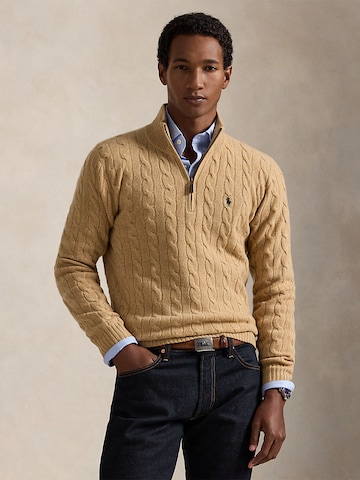 Pull-over Polo Ralph Lauren en beige : devant