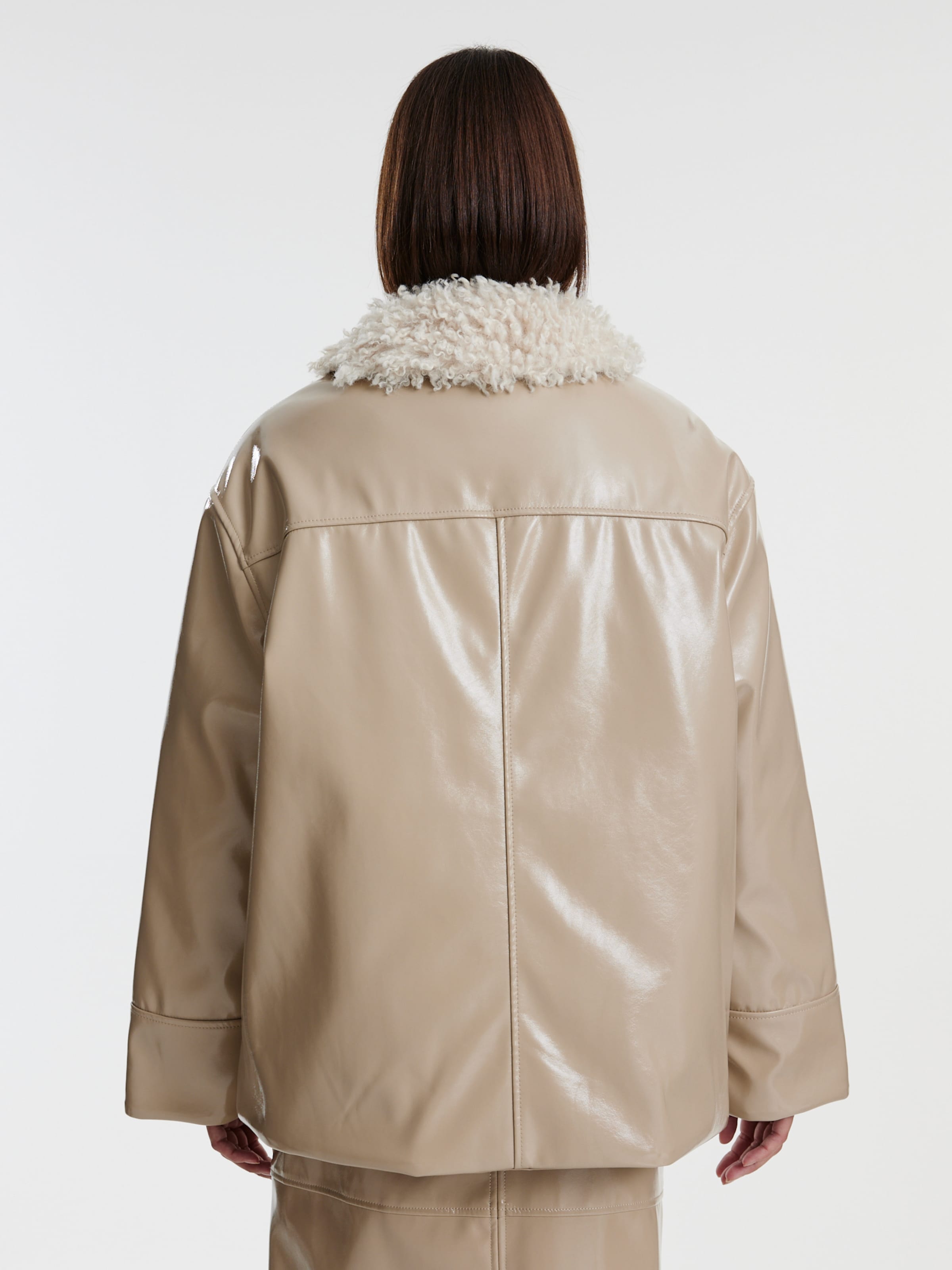 アウターその他 YOUHEE LONG HAIR FUR JACKET BEIGE Designer fashion, Seoul-fully created | W Concept