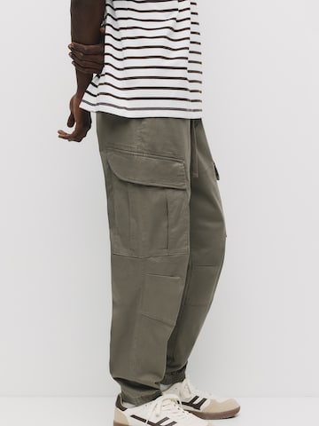 Pull&Bear Zúžený Kapsáče – zelená