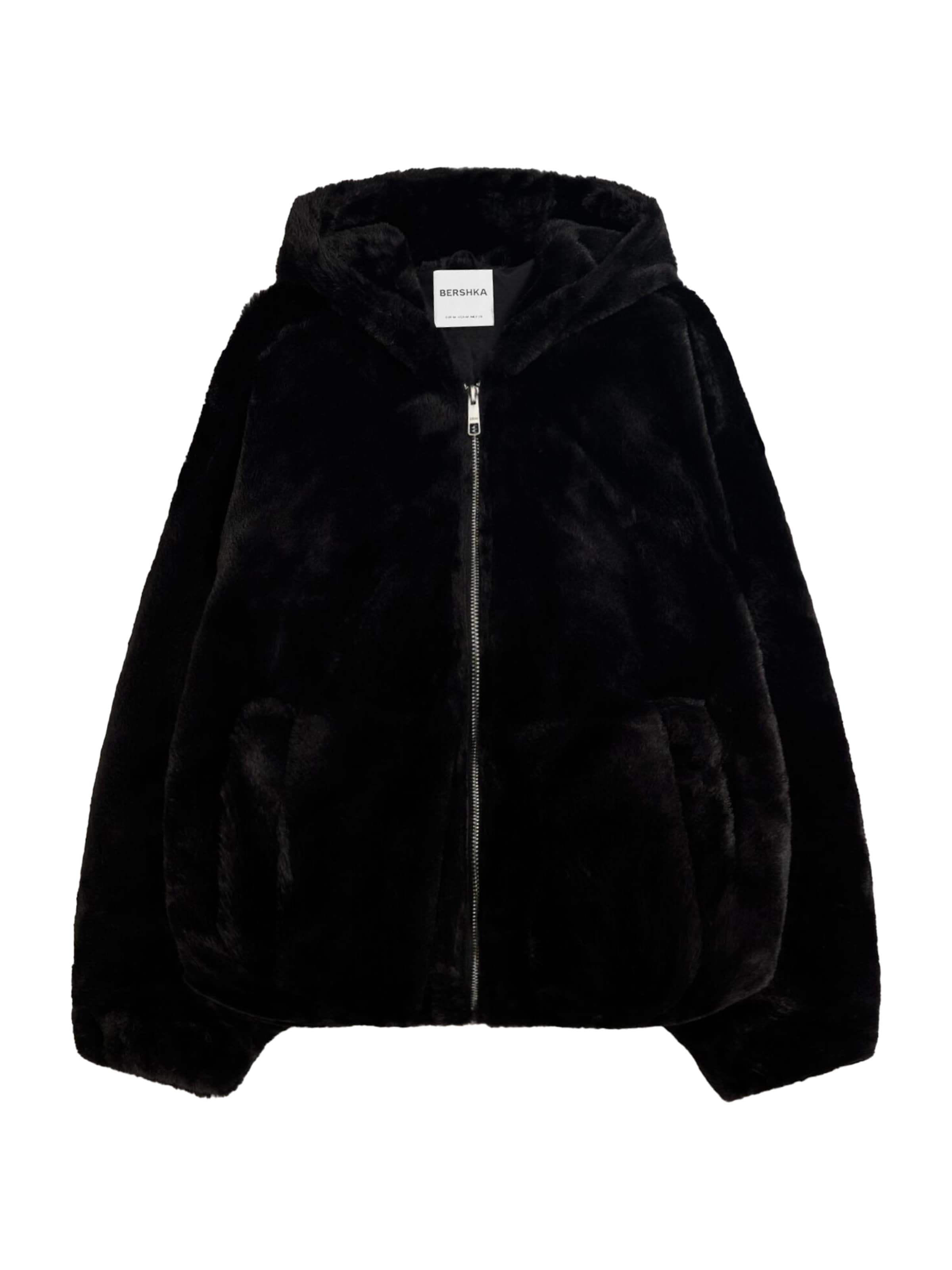 Bershka Between-season jacket in Black: front