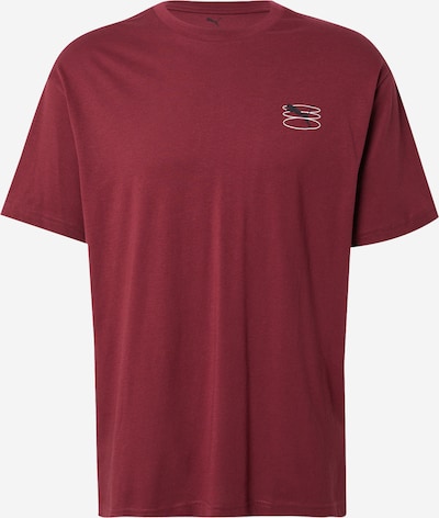 PUMA Toiminnallinen paita värissä burgundin punainen / musta / valkoinen, Tuotenäkymä