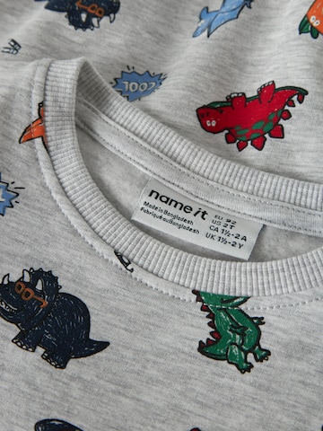 NAME IT Sweatshirt 'NMMLEON' in Grijs