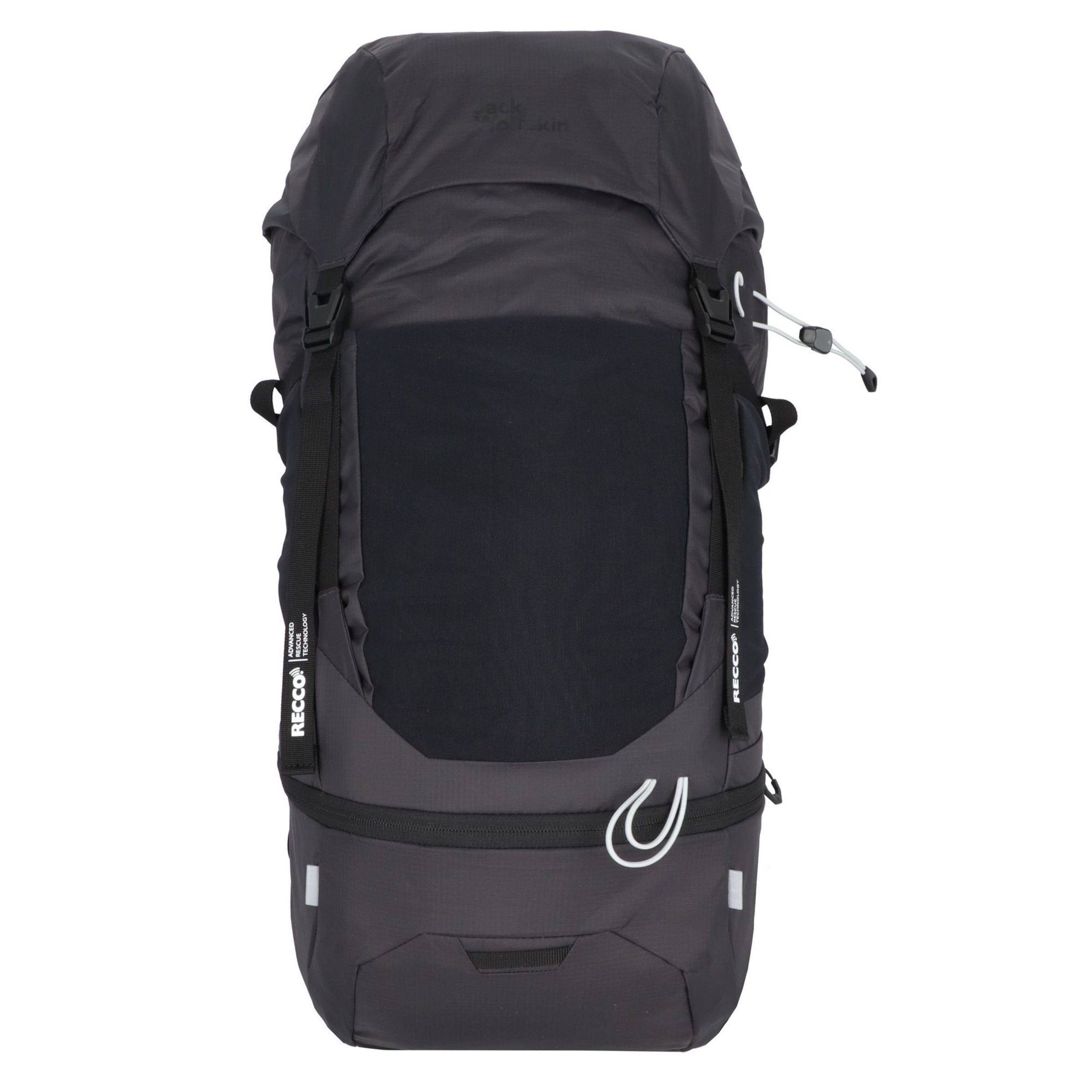 JACK WOLFSKIN Sports backpack 'Wolftrail Recco' in Black: front