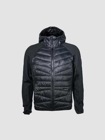 JACK1T Outdoor jacket ' Titan Hybrid Hood ' in Black, Item view