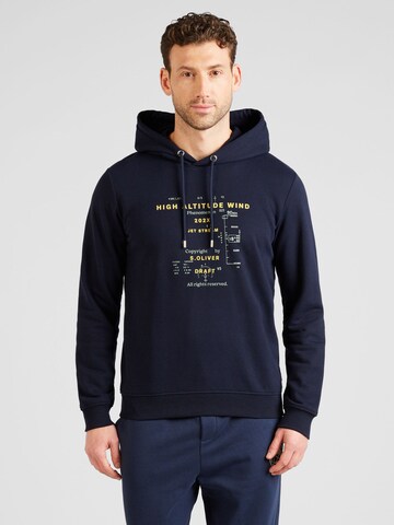 Sweat-shirt s.Oliver en bleu : devant