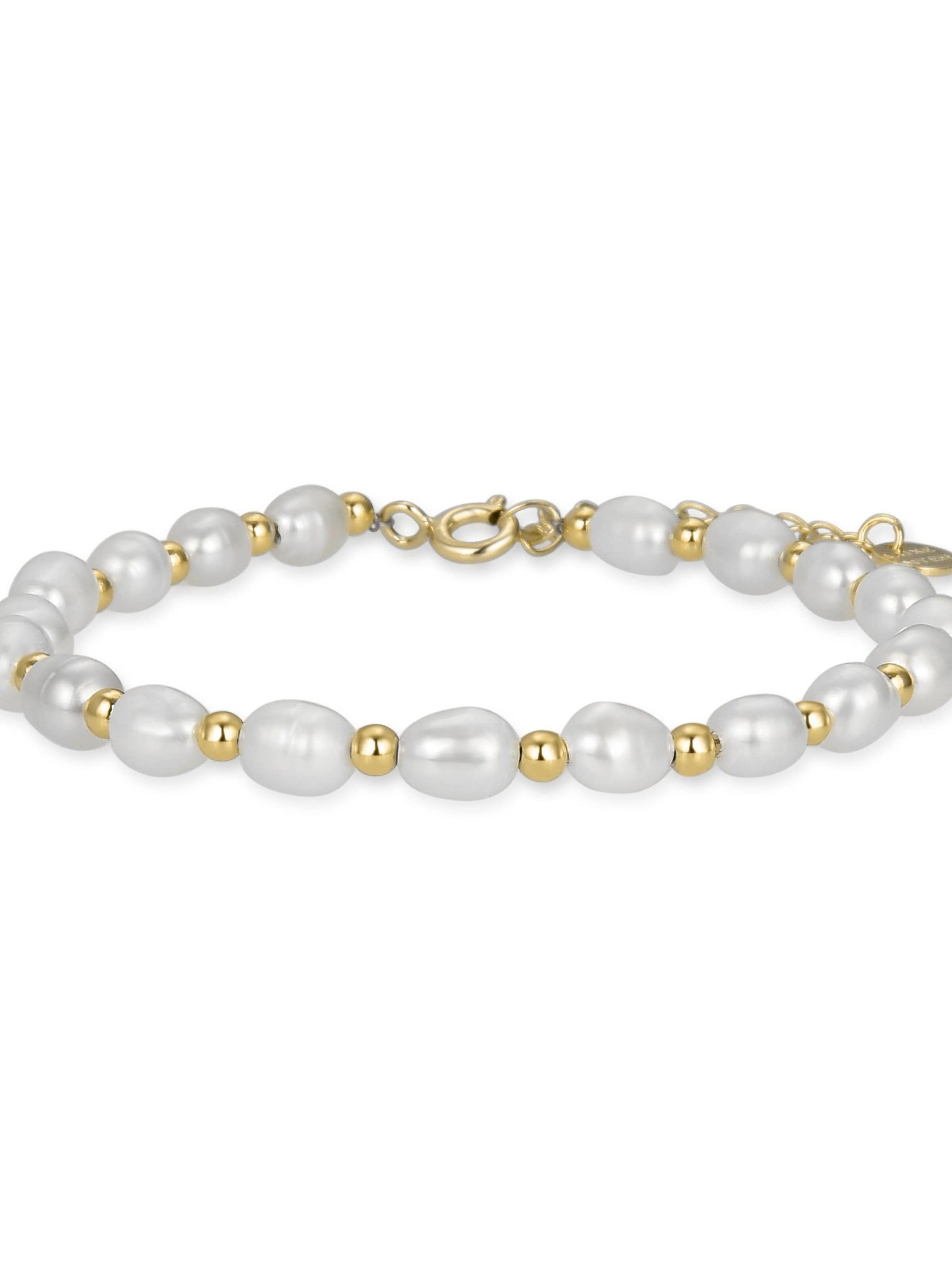 Luxenter Armband 'Zul' i vit: framsida