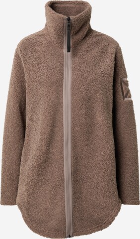 Didriksons Fleece jacket in Brown: front