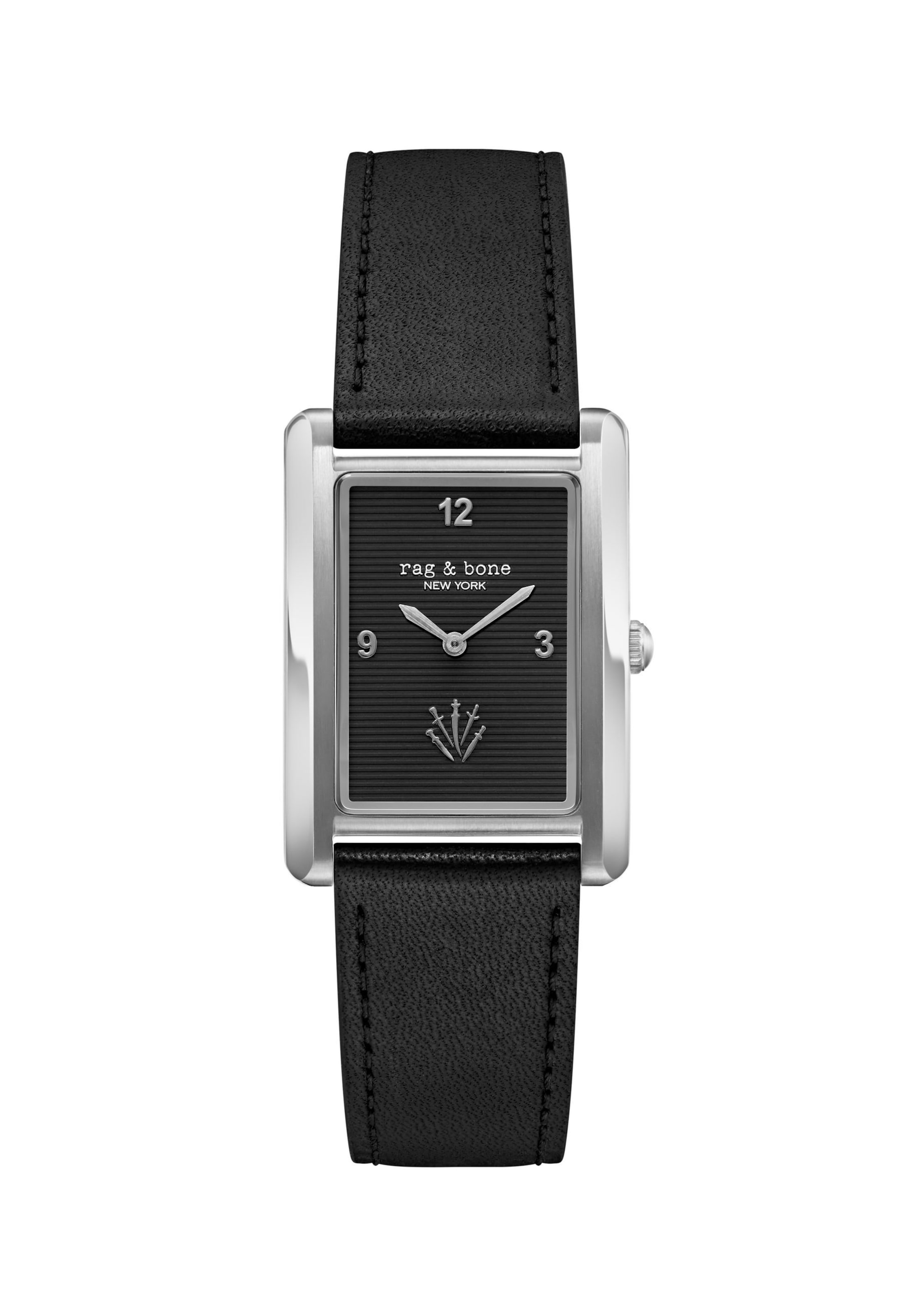rag & bone Analog watch 'Brynn' in Black: front