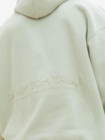 TOM TAILOR DENIM Sweatshirt in Green