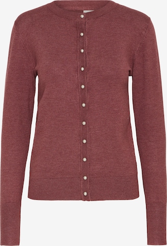 Cardigan 'PZSARA' Pulz en rouge : devant