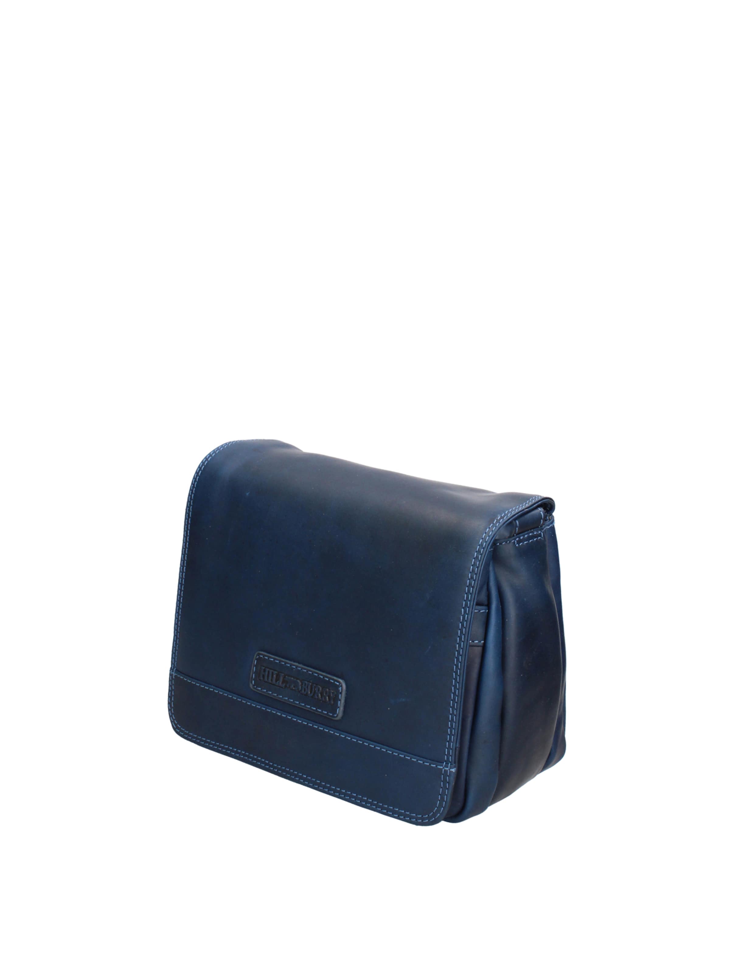 Borsa a tracolla 'Borsa a tracolla uomo vera pelle vitello ingrassato Hill Burry' di HILL BURRY in blu