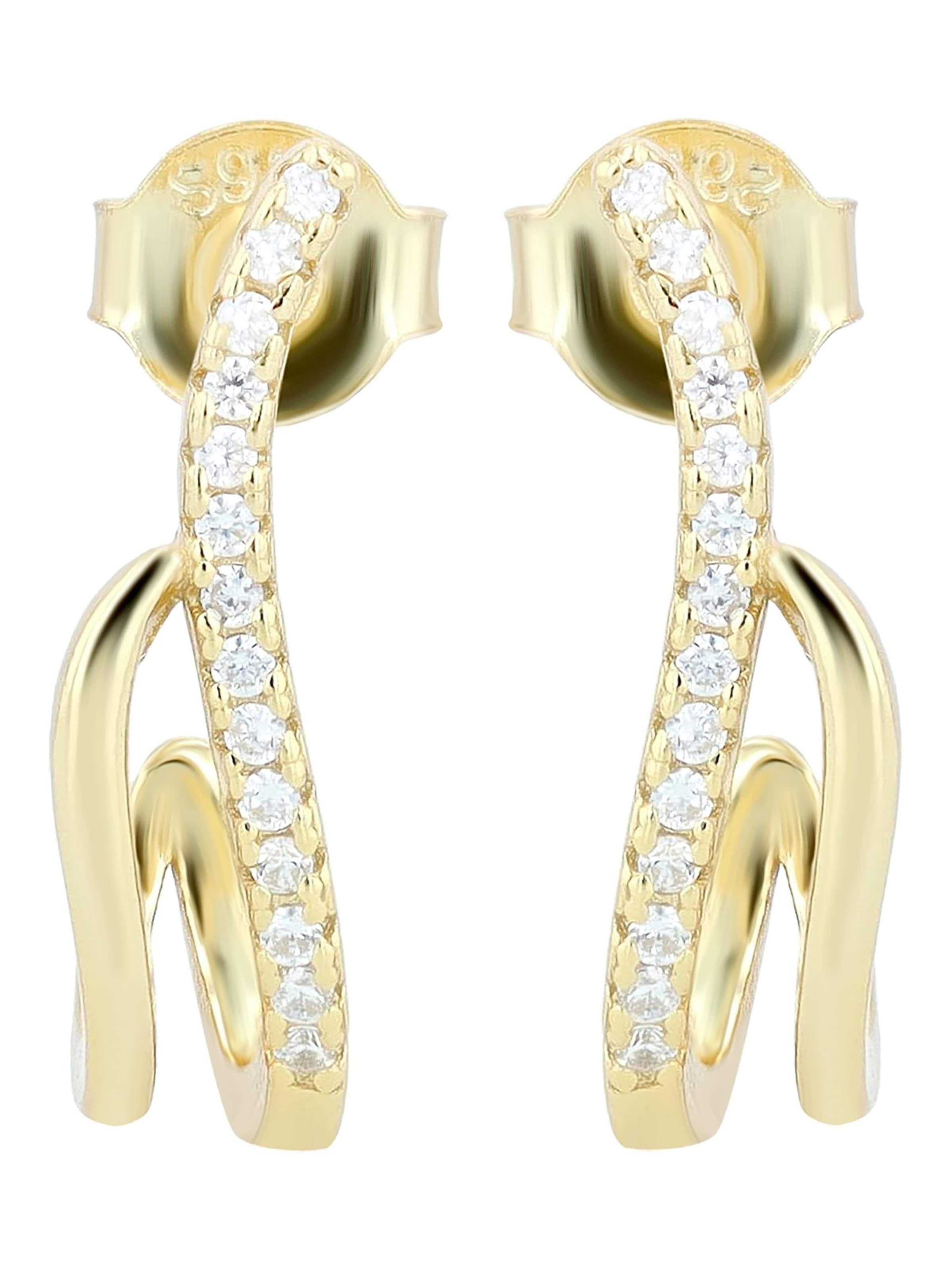 Akzent Earrings 'langlebig' in Gold: front
