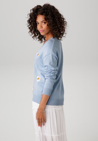 Aniston CASUAL Strickjacke in Blau