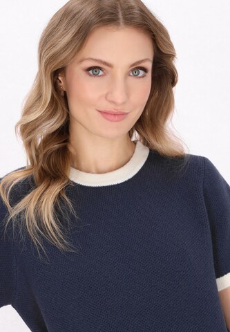 DreiMaster Klassik Kleid in Blau