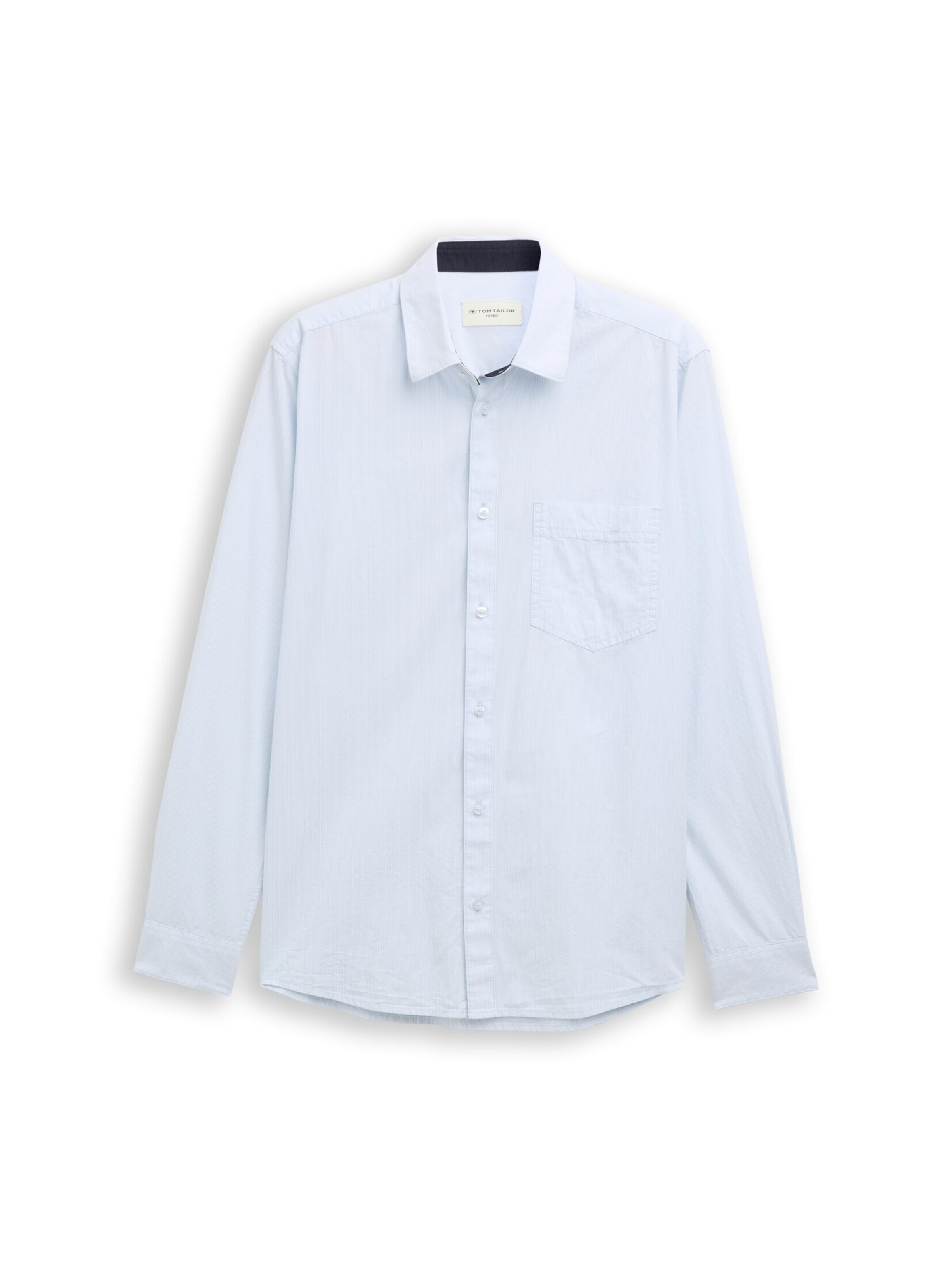 TOM TAILOR Button Up Shirt in Blue: front